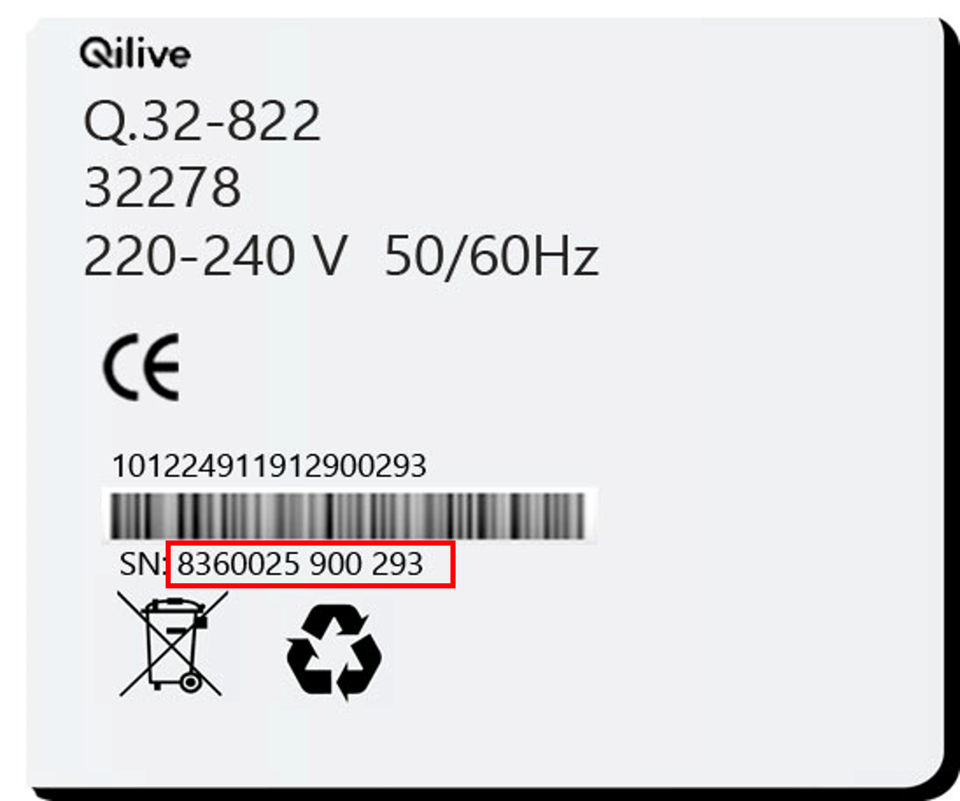 etiqueta qilive
